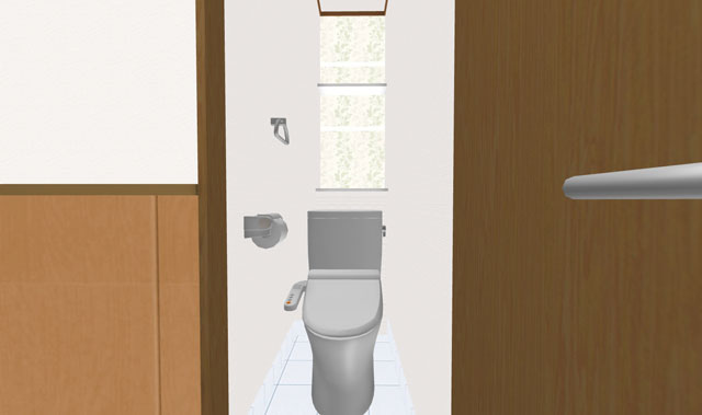 トイレの3Dイメージ